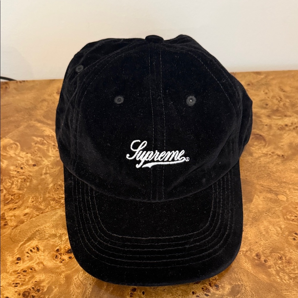 Supreme Black Velvet Hat